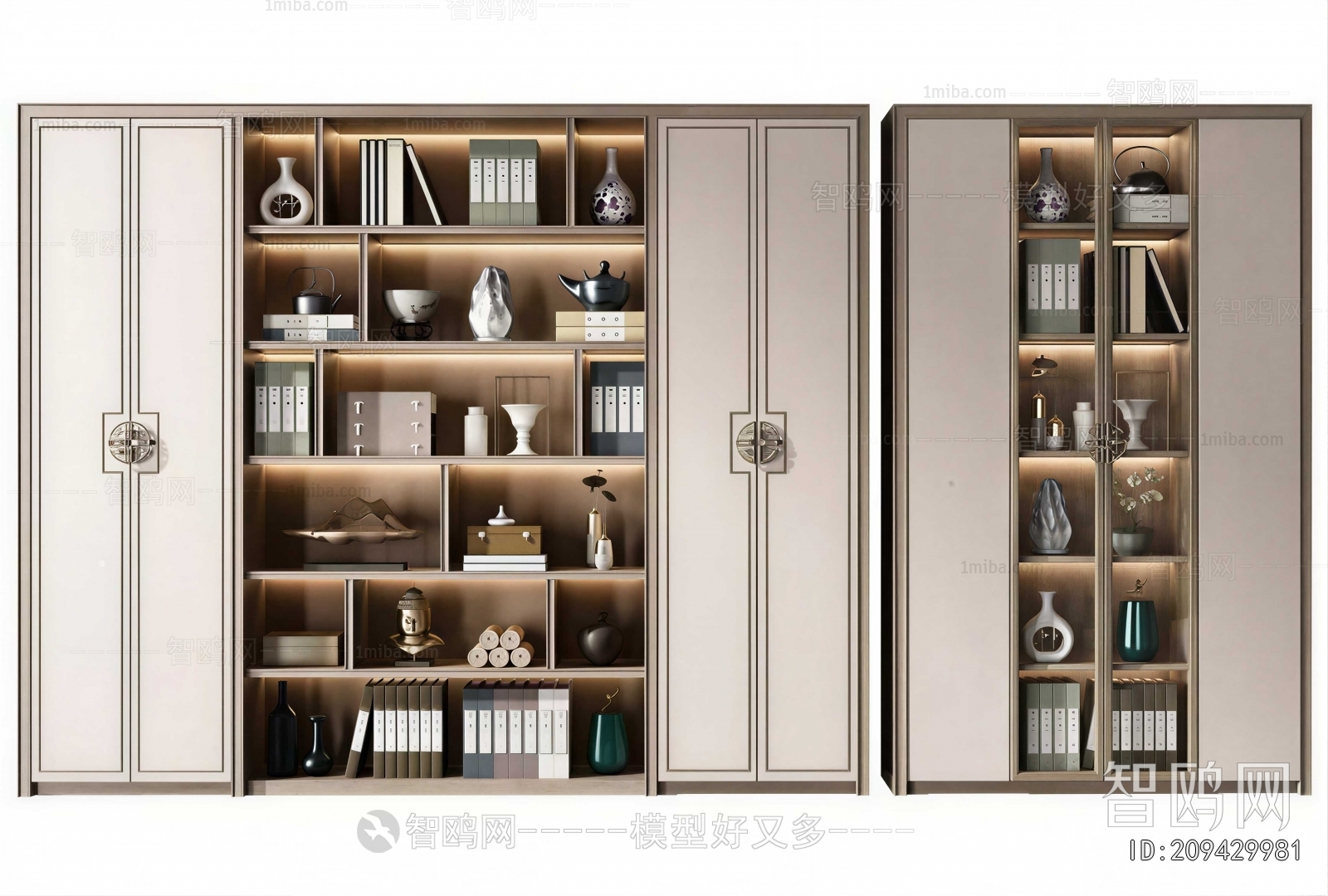 New Chinese Style Bookcase