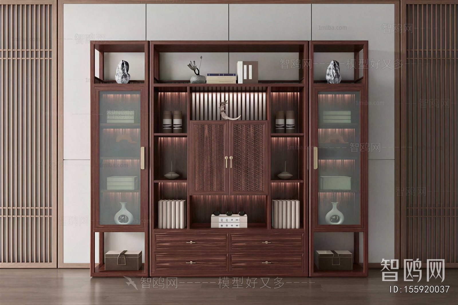 New Chinese Style Bookcase