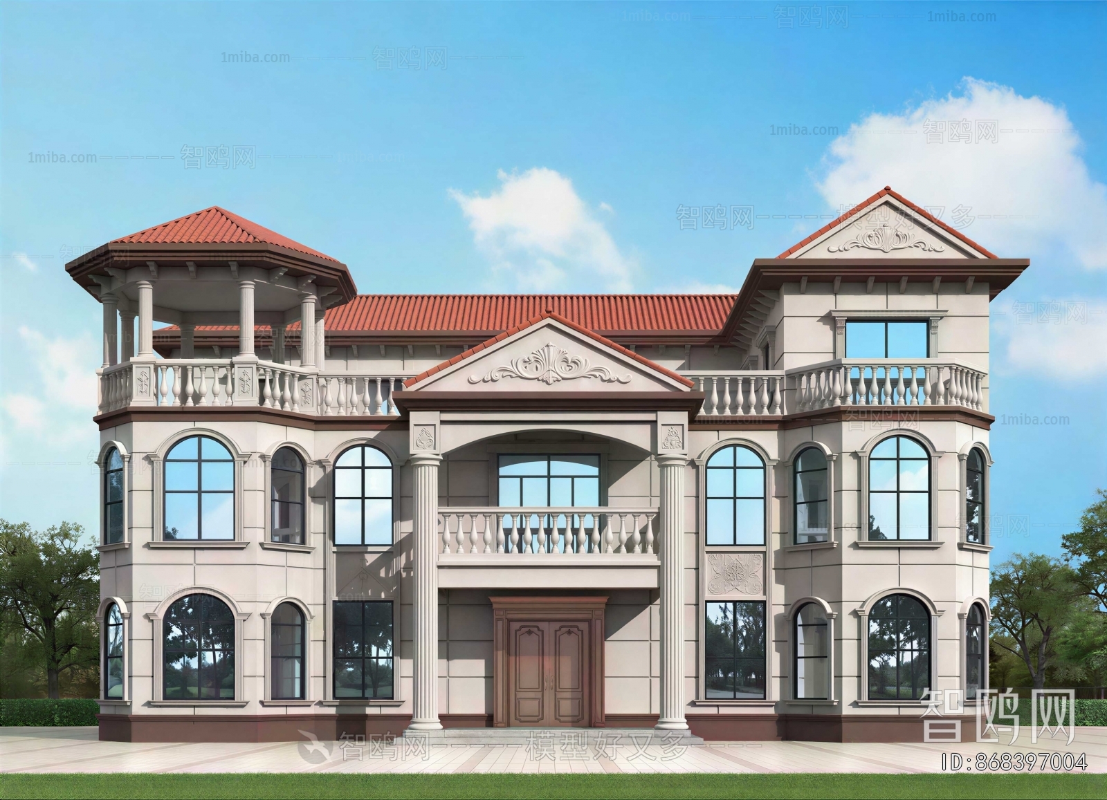 Simple European Style Detached Villa