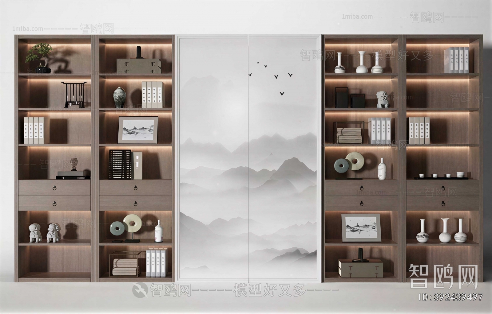 New Chinese Style Bookcase
