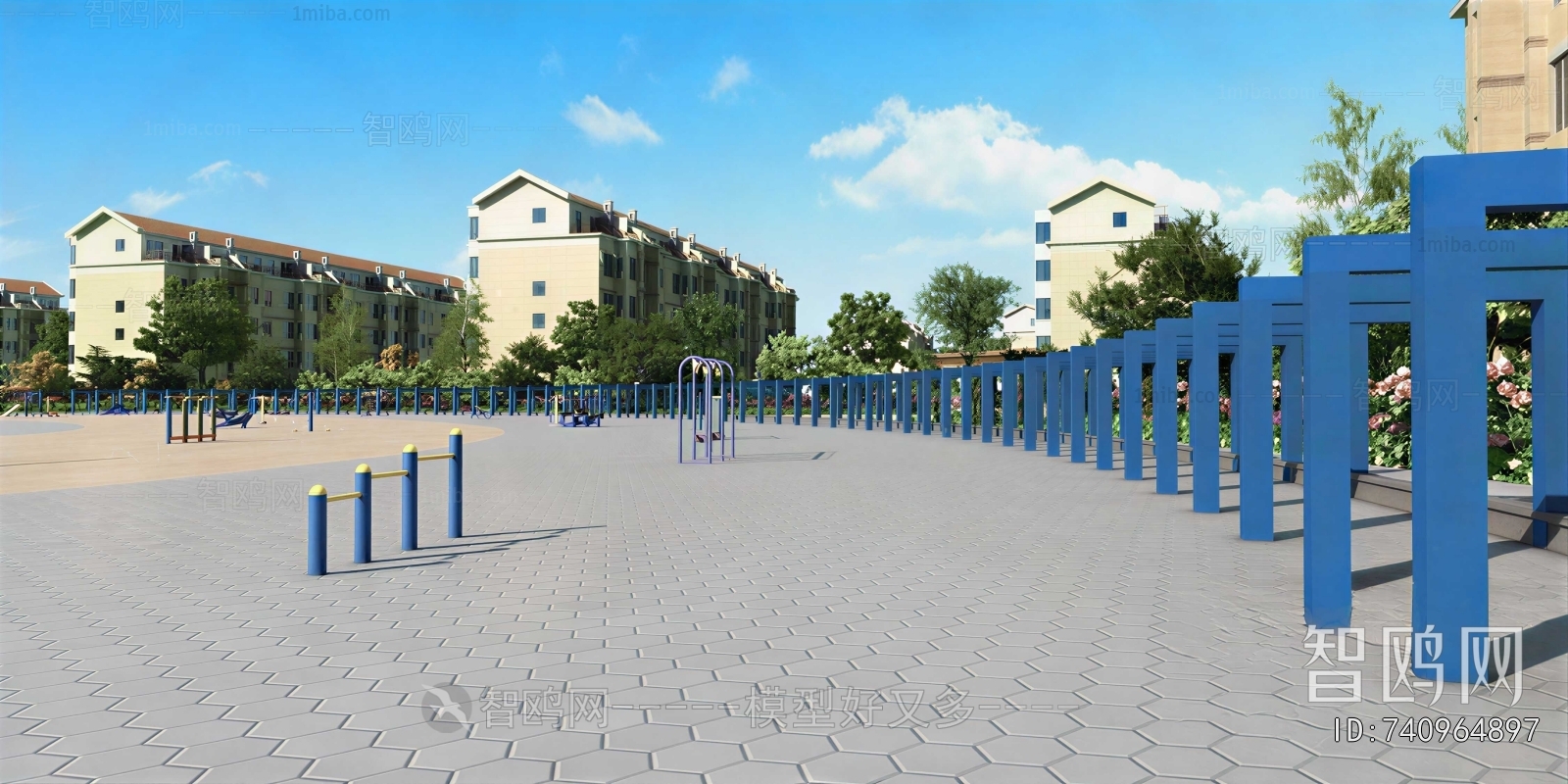 Modern Park Landscape