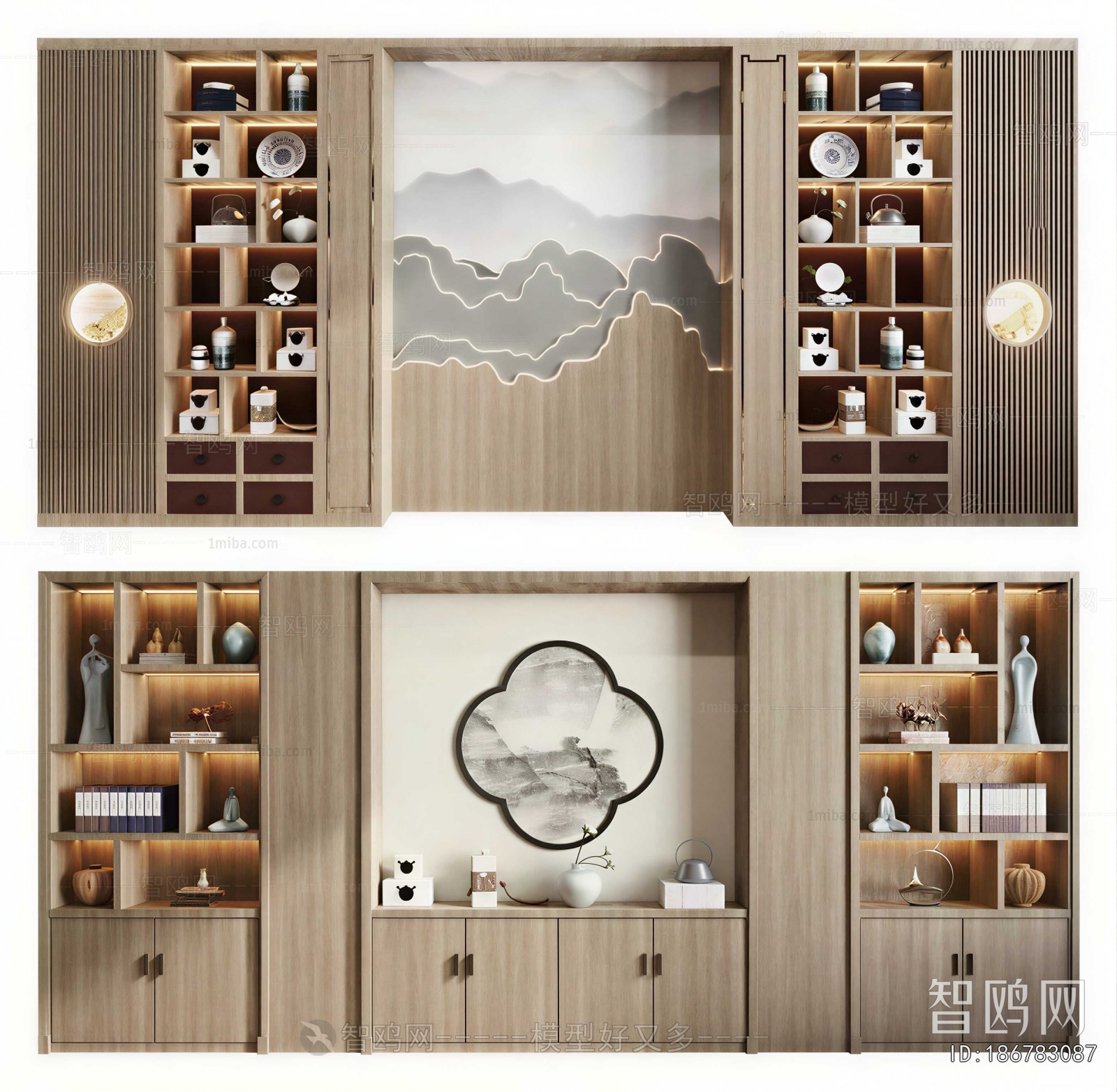 New Chinese Style Bookcase