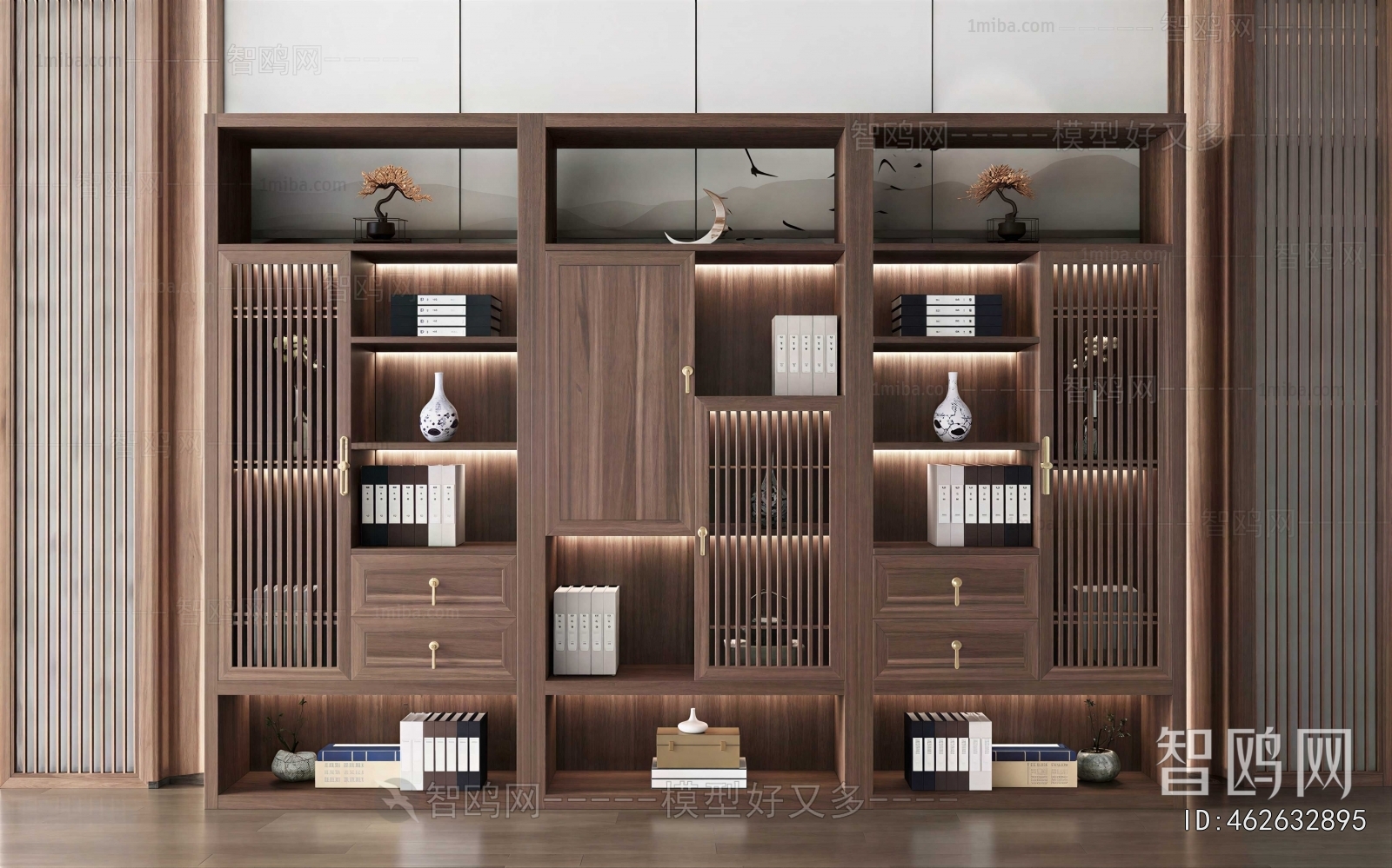 New Chinese Style Bookcase