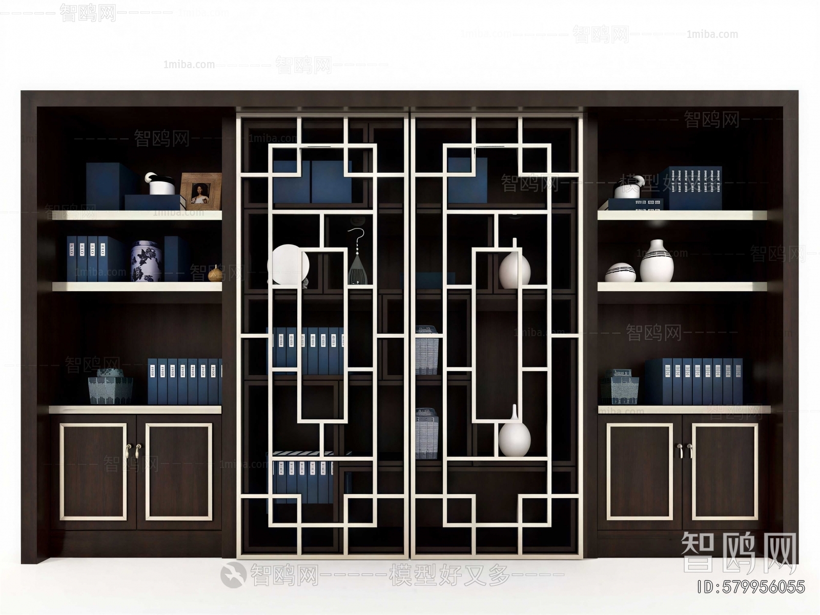 New Chinese Style Chinese Style Bookcase
