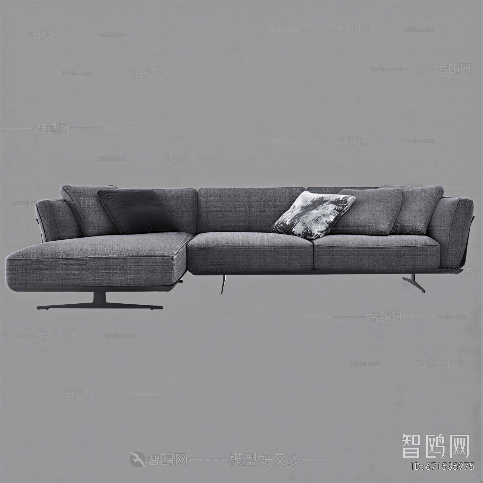 Modern Three-seat Sofa