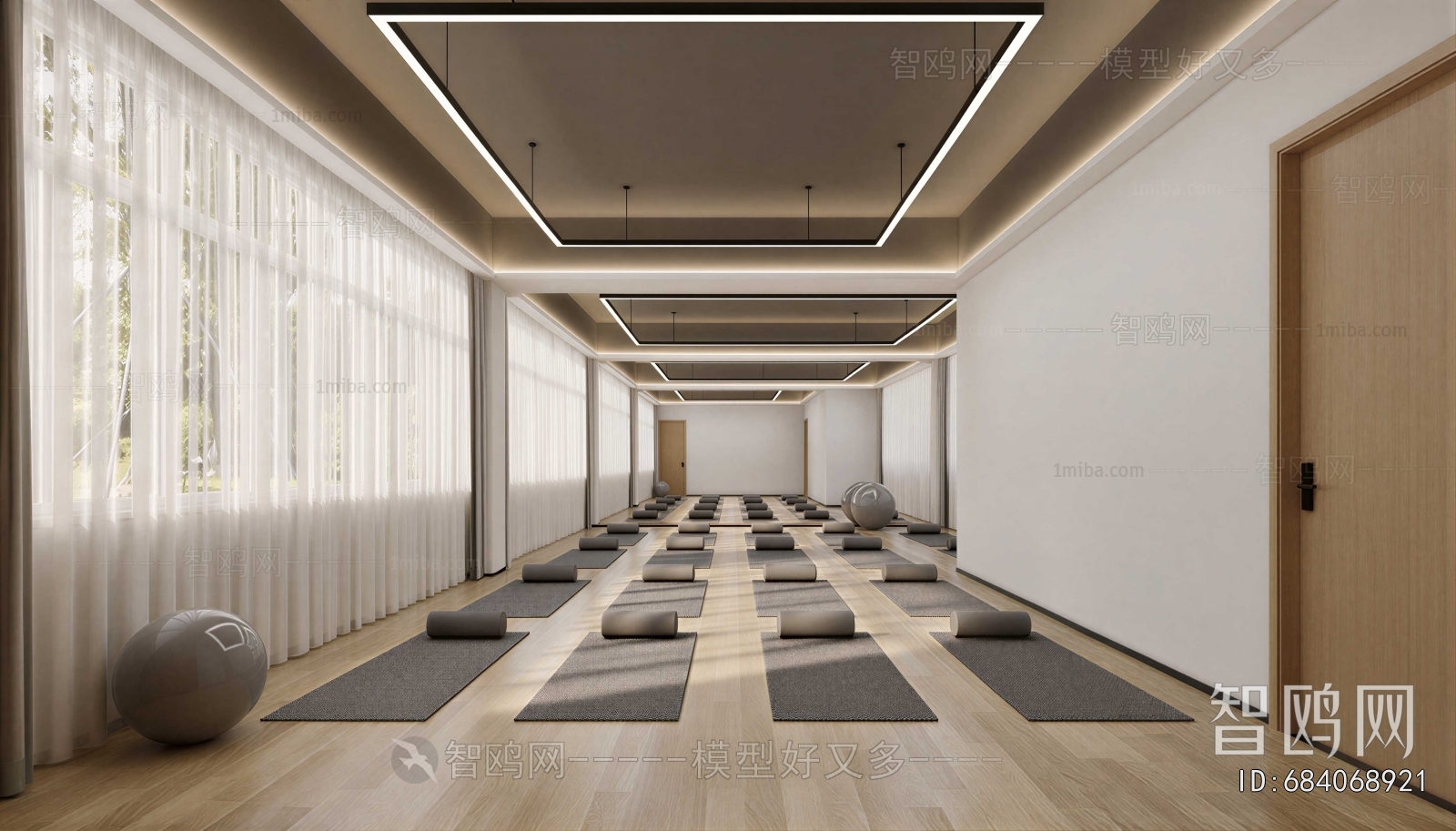 Modern Yoga Room