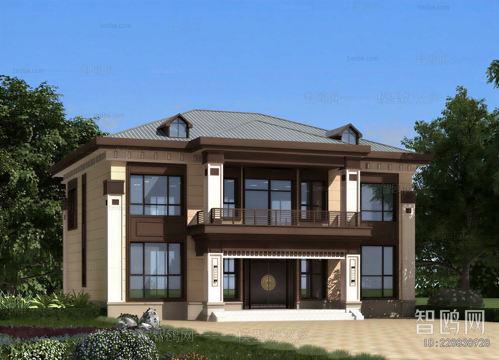 New Chinese Style Villa Appearance