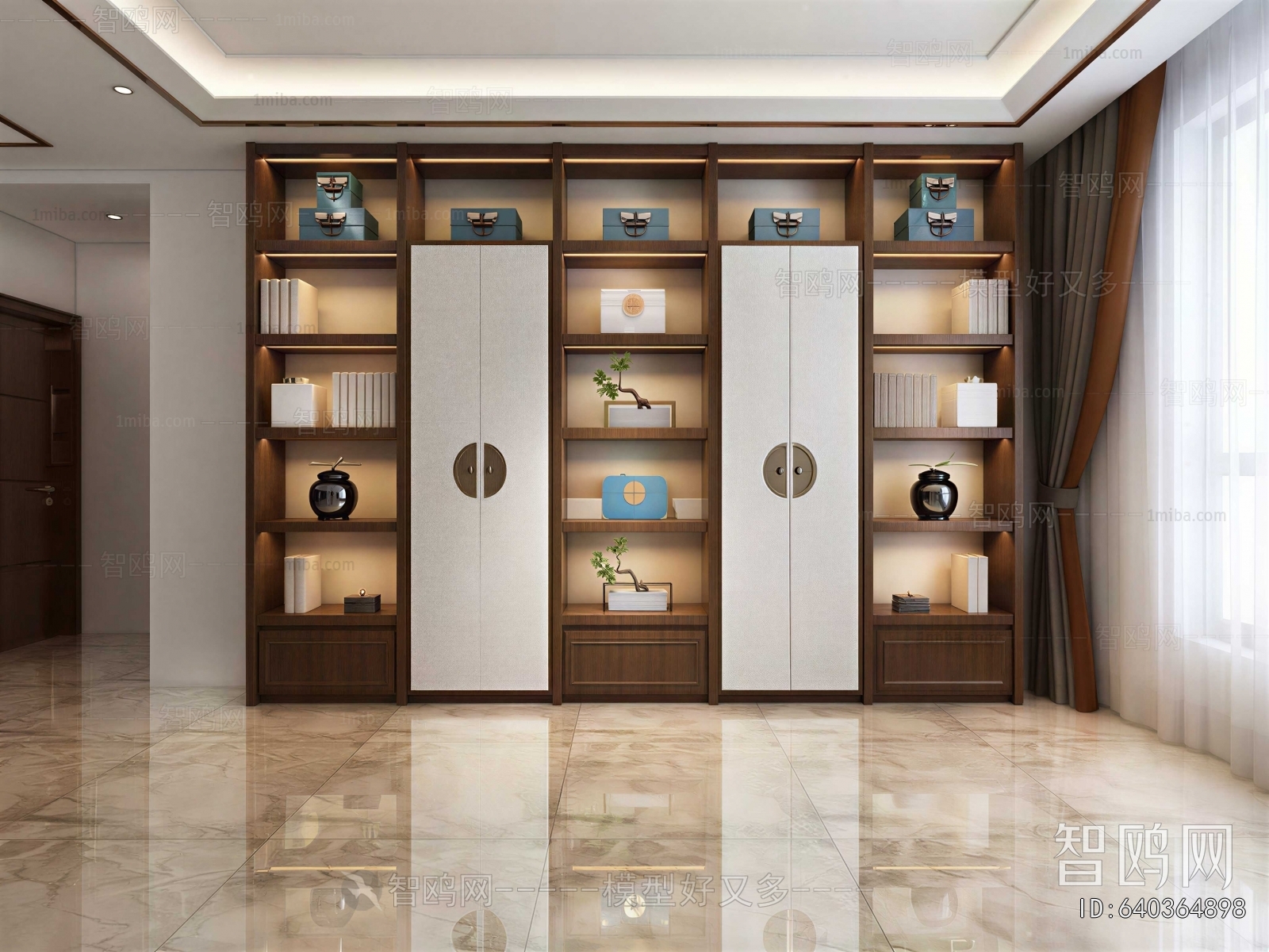 New Chinese Style Bookcase