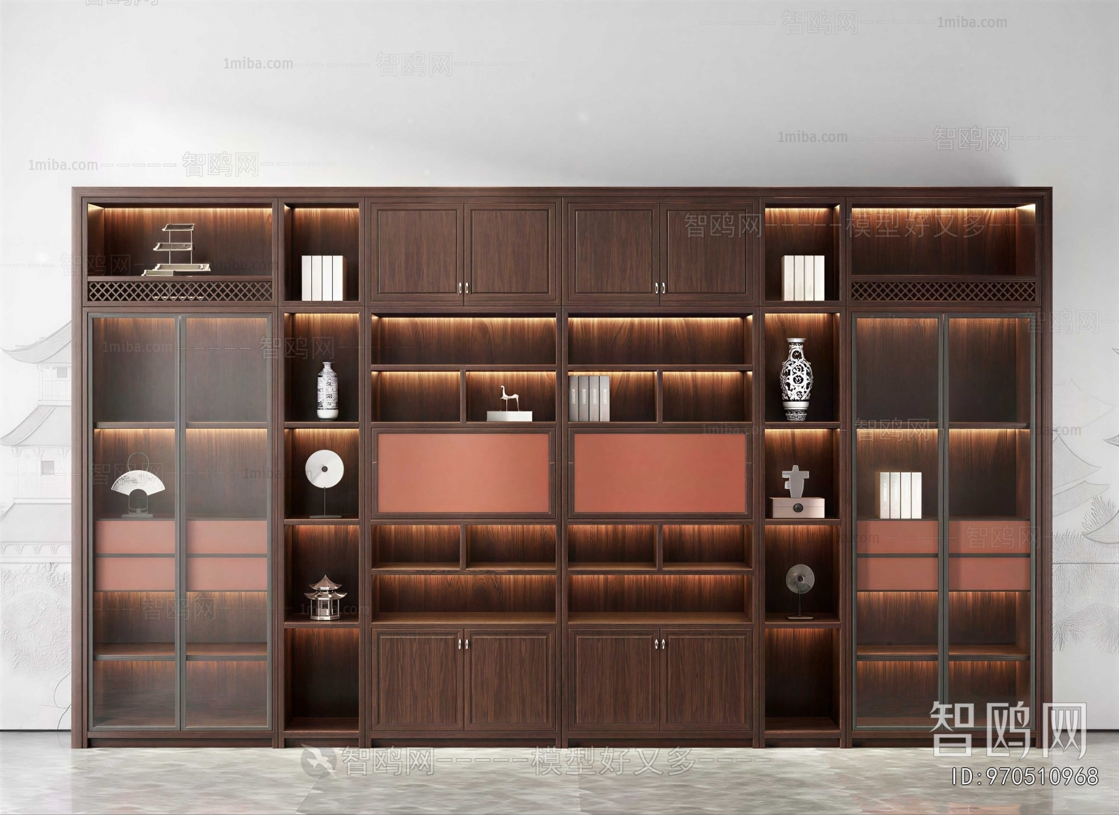 New Chinese Style Bookcase