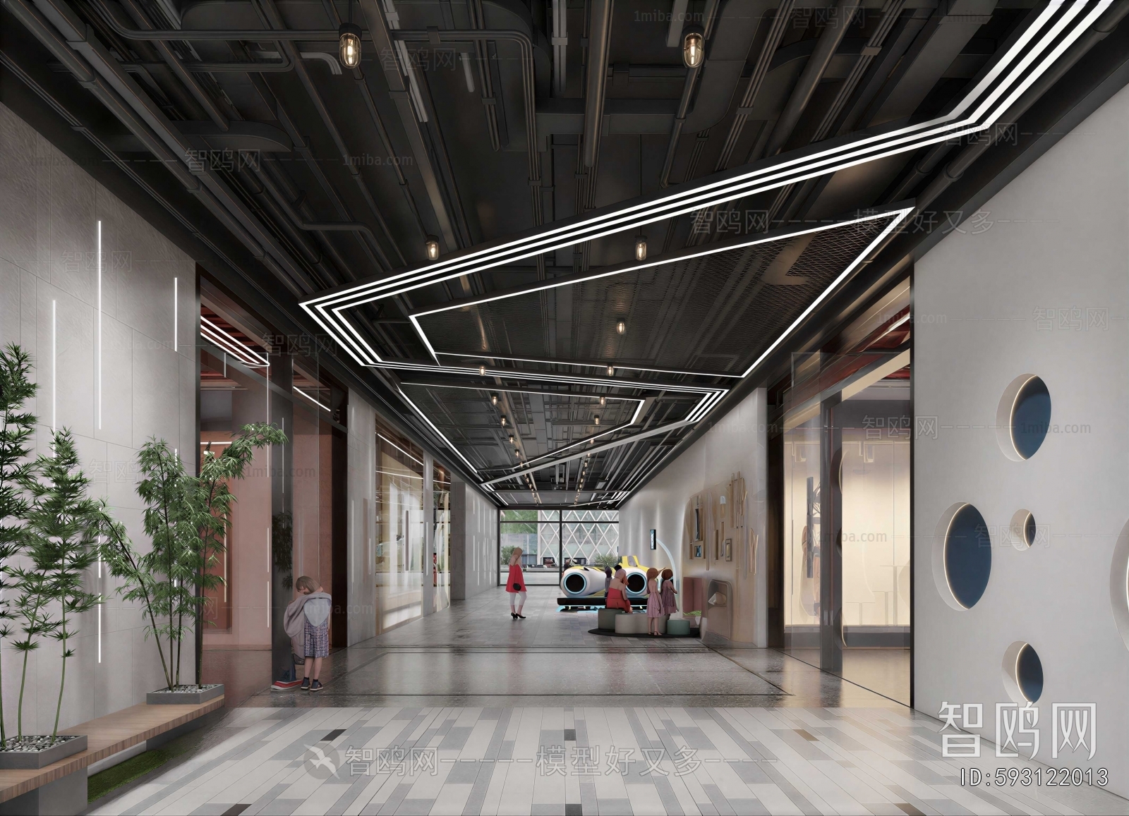Modern Corridor/elevator Hall