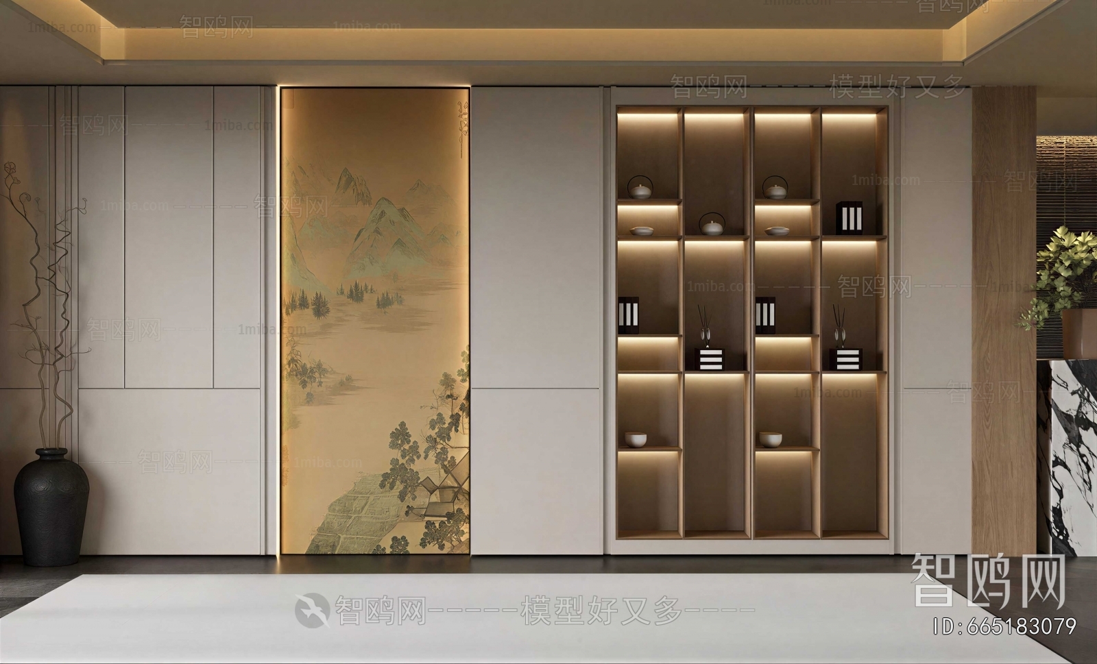 New Chinese Style Bookcase