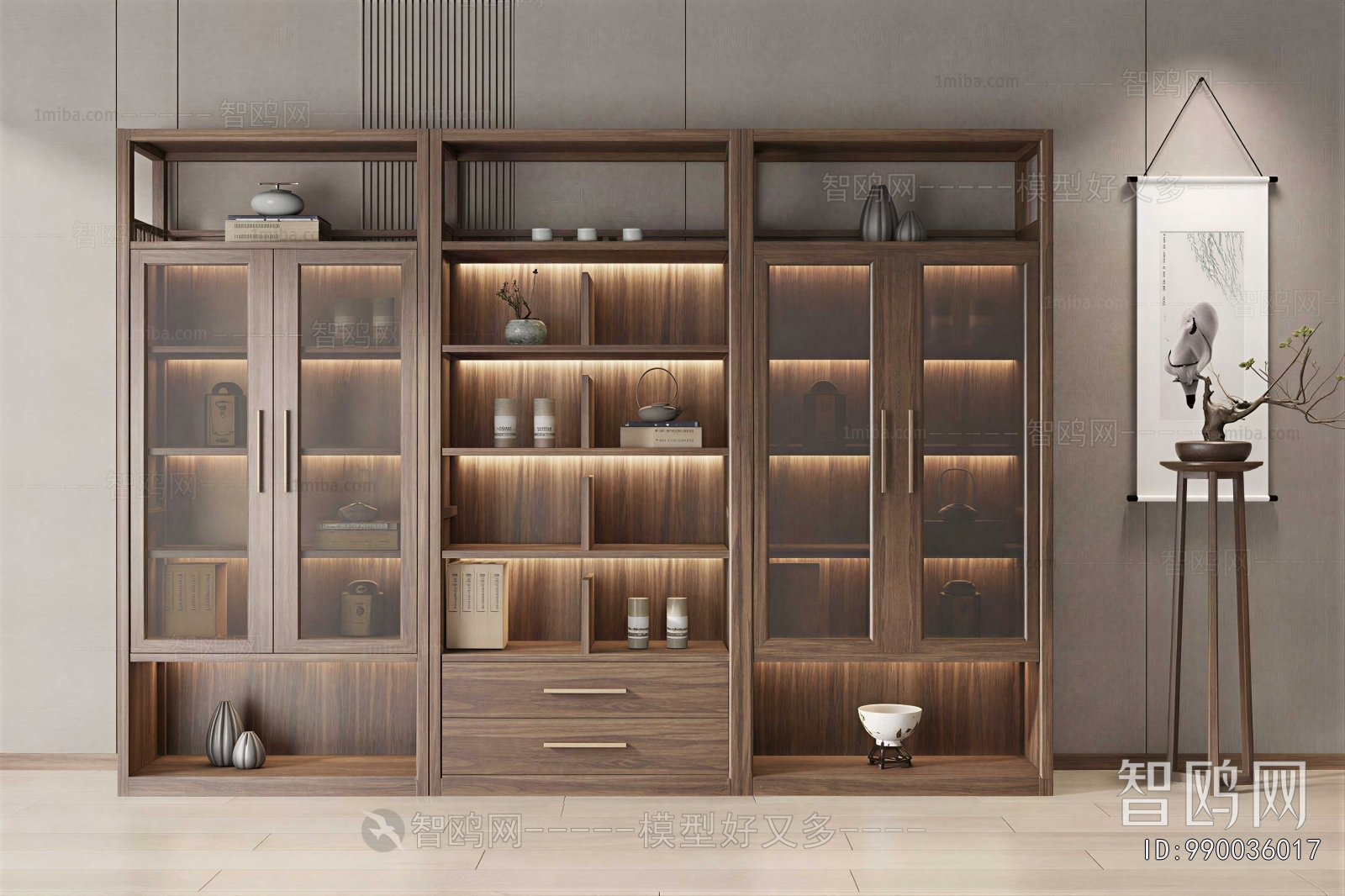 New Chinese Style Decorative Cabinet