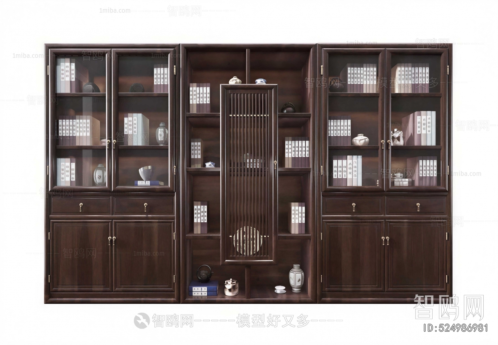 Chinese Style Bookcase