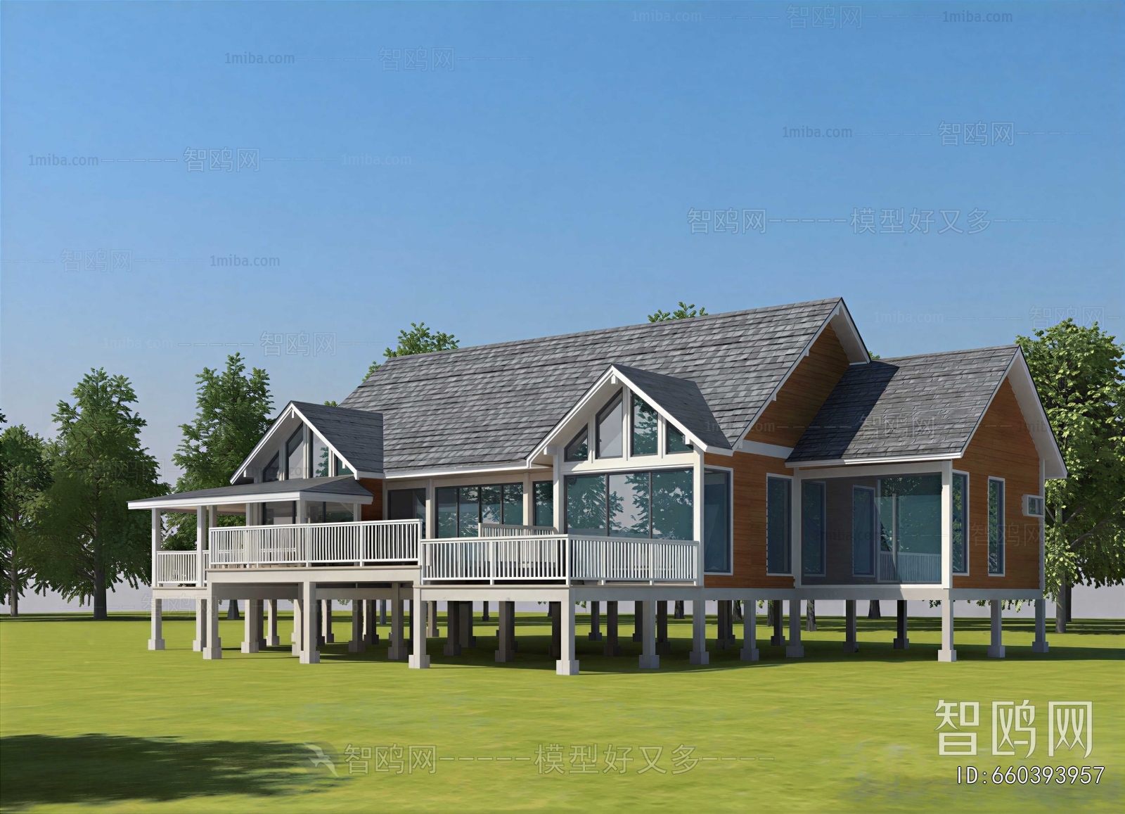 Modern Idyllic Style Building Appearance