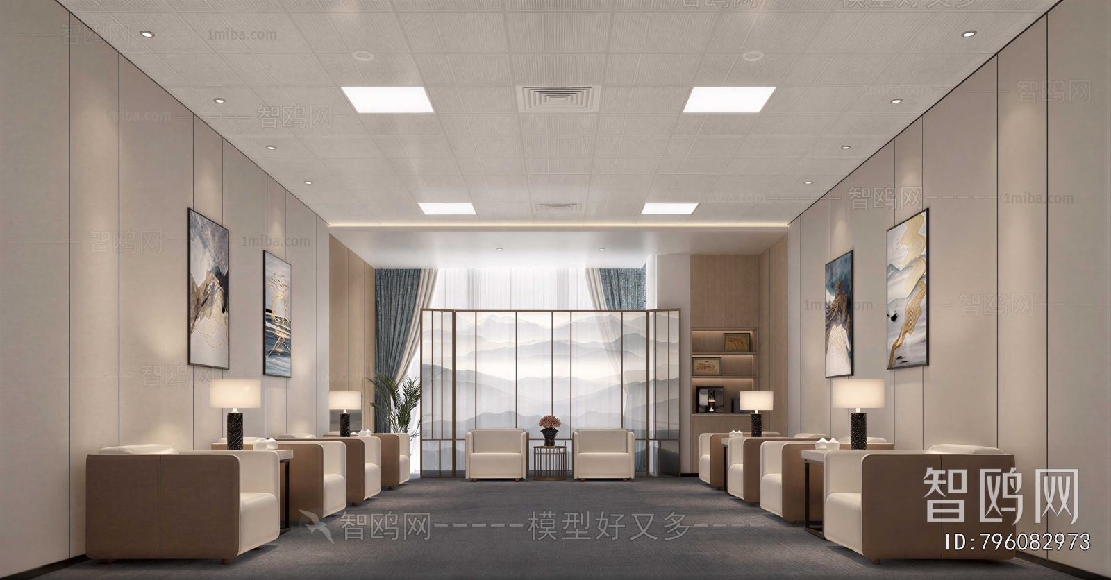 New Chinese Style Reception Room