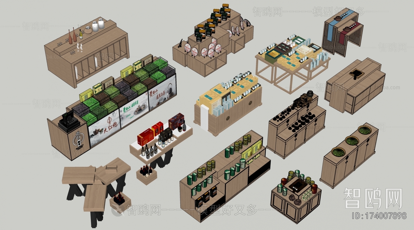 Modern Supermarket Shelf