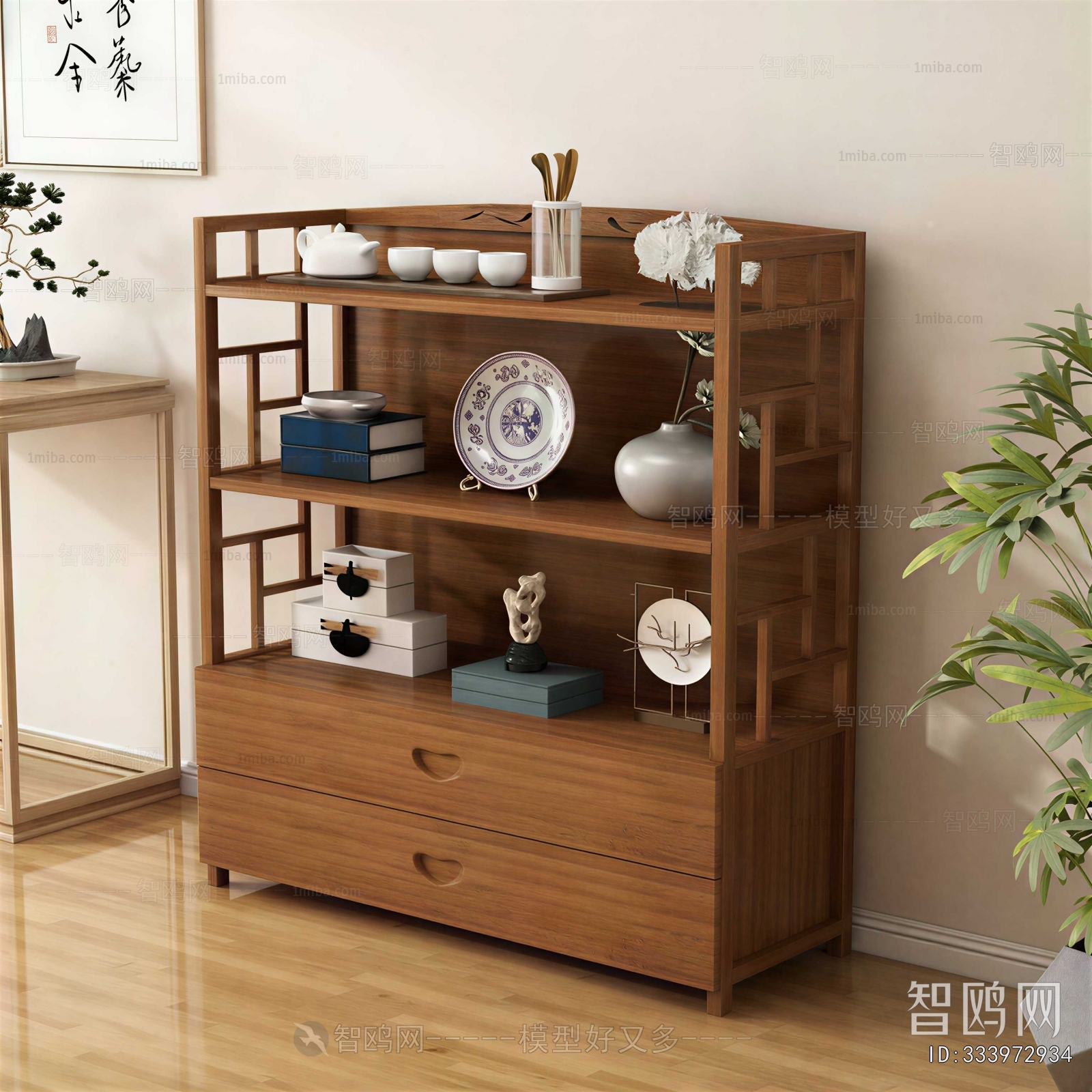 New Chinese Style Bookcase