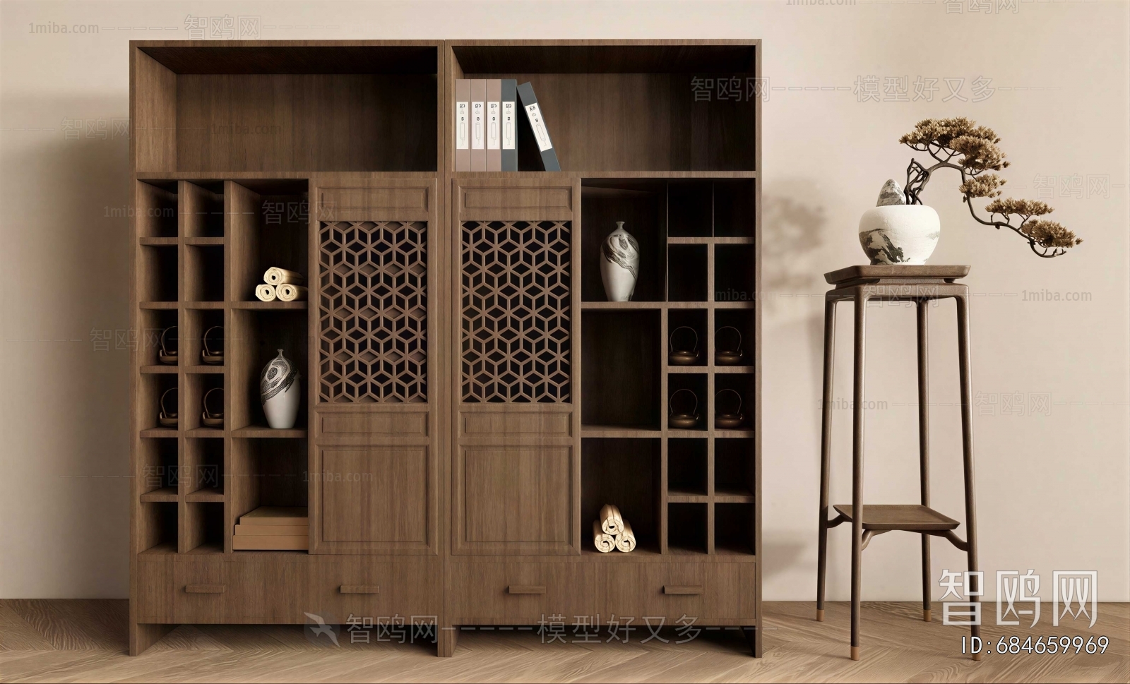 New Chinese Style Bookcase