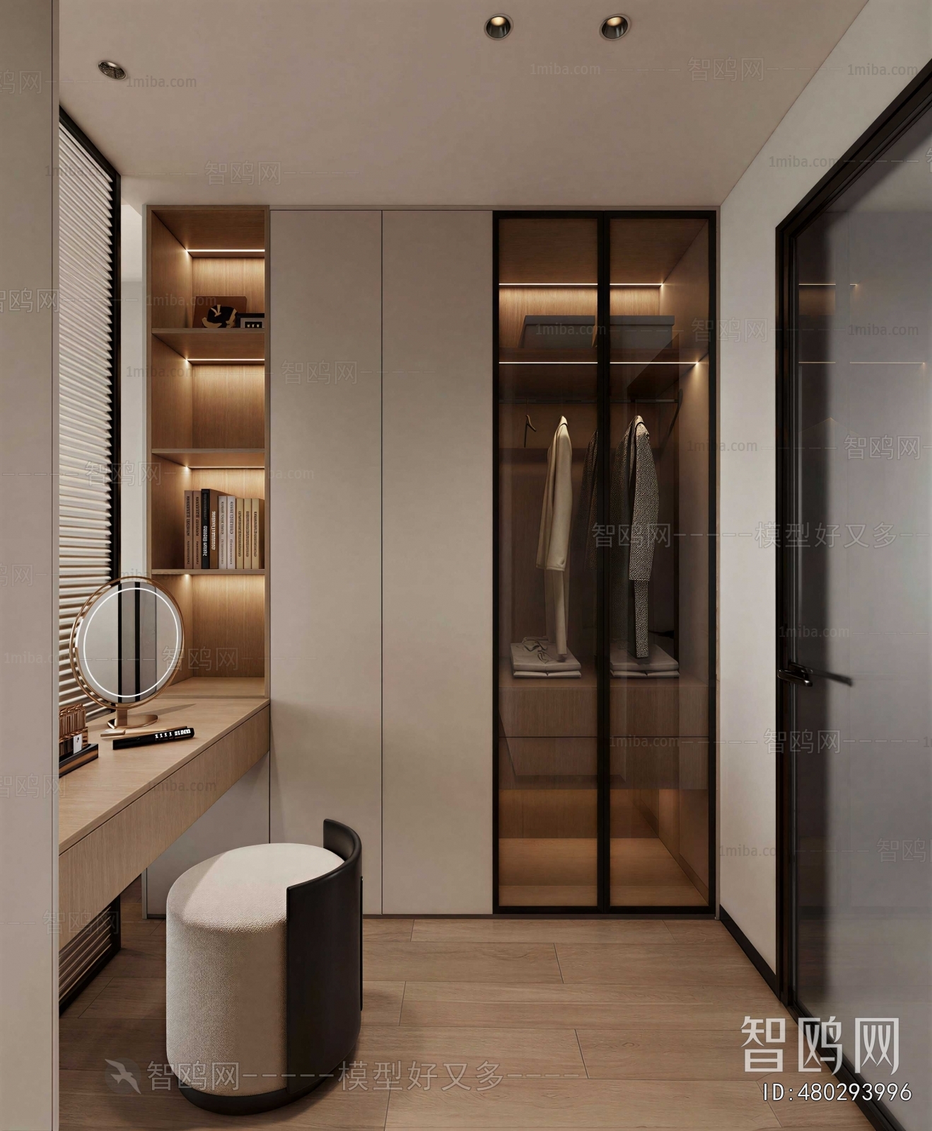 Modern Clothes Storage Area