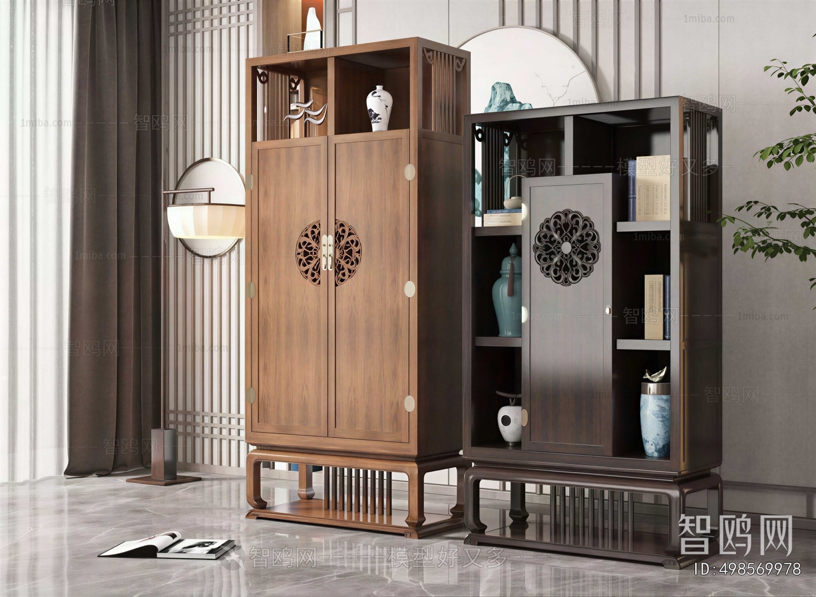 New Chinese Style Bookcase