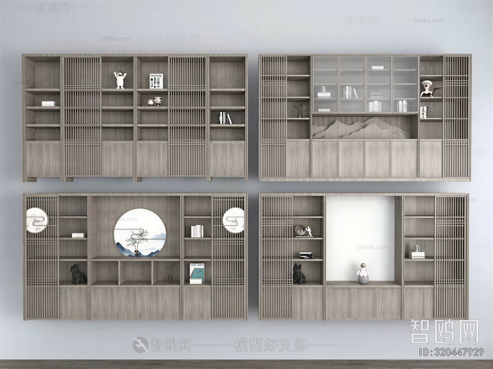 New Chinese Style Bookcase