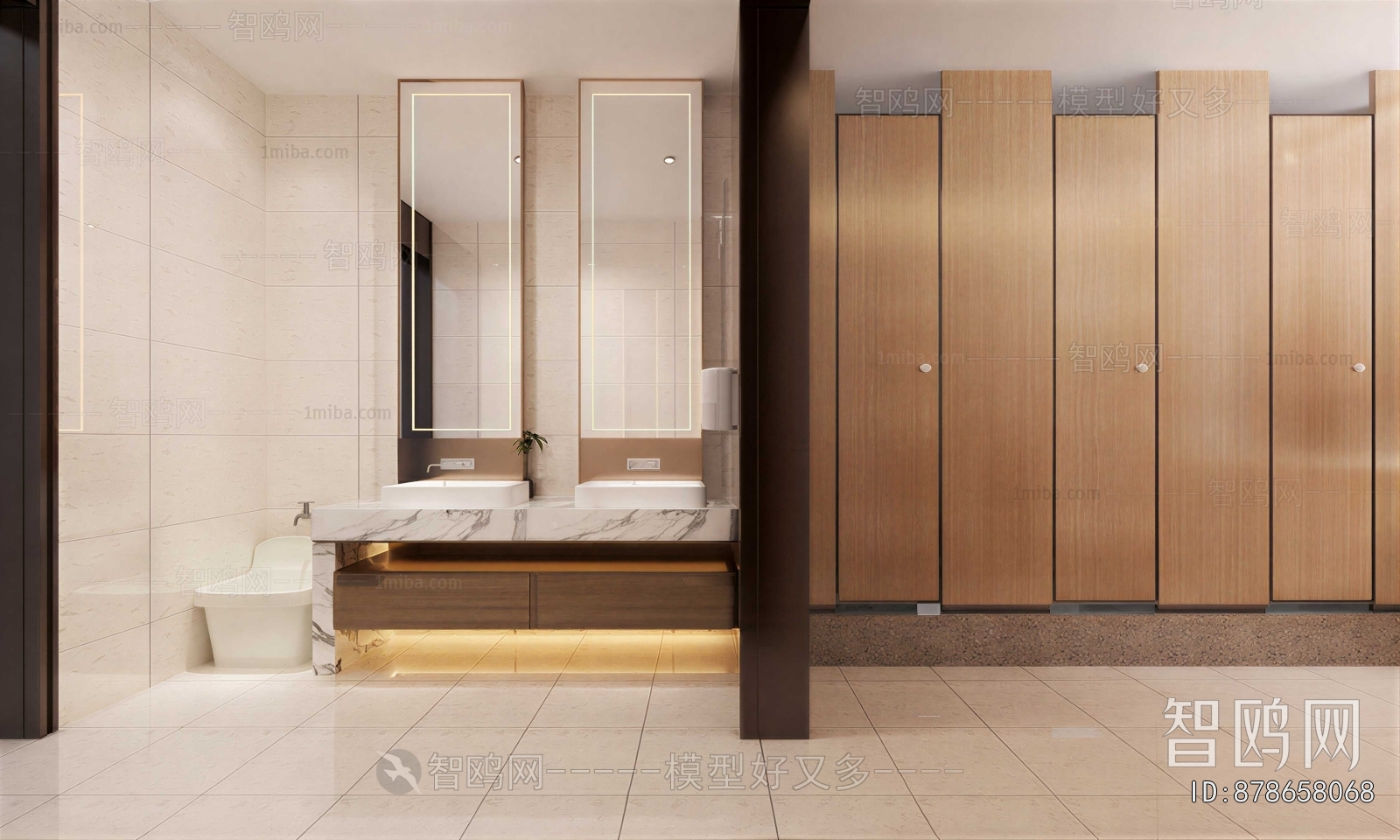 Modern Public Toilet