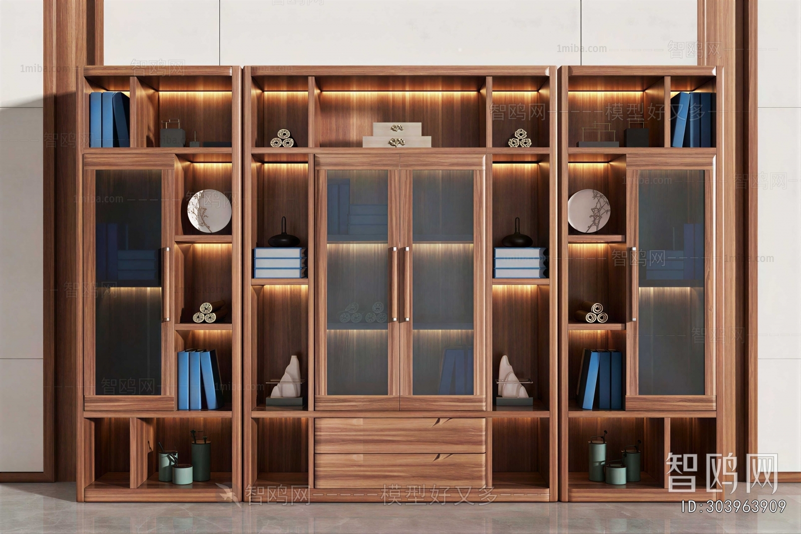 New Chinese Style Bookcase