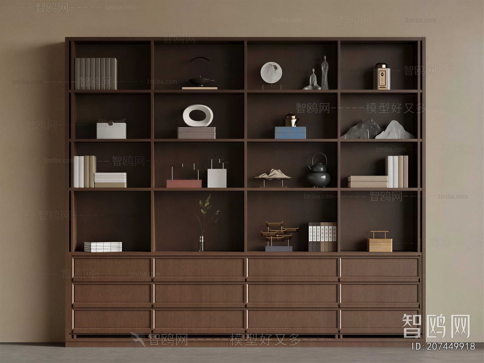 New Chinese Style Chinese Style Bookcase