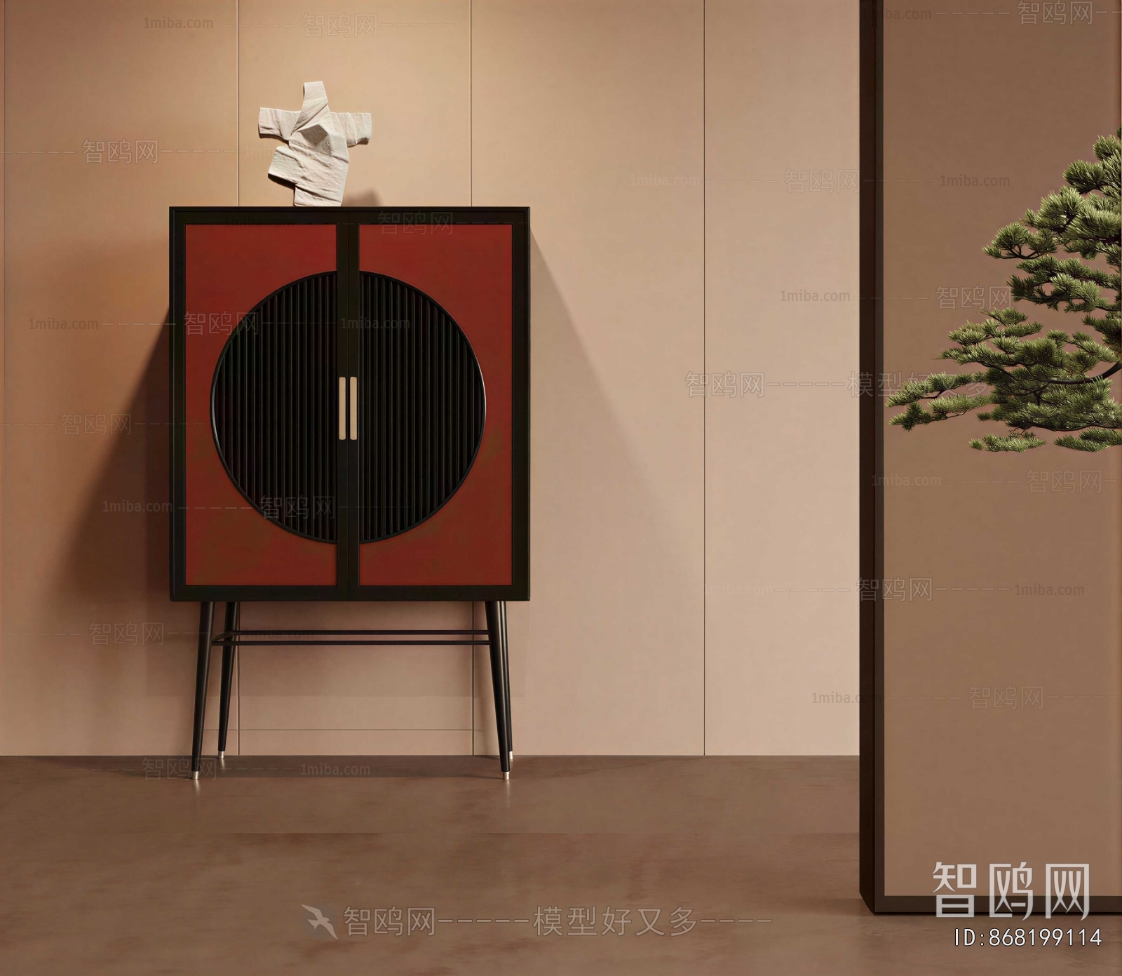 New Chinese Style Side Cabinet