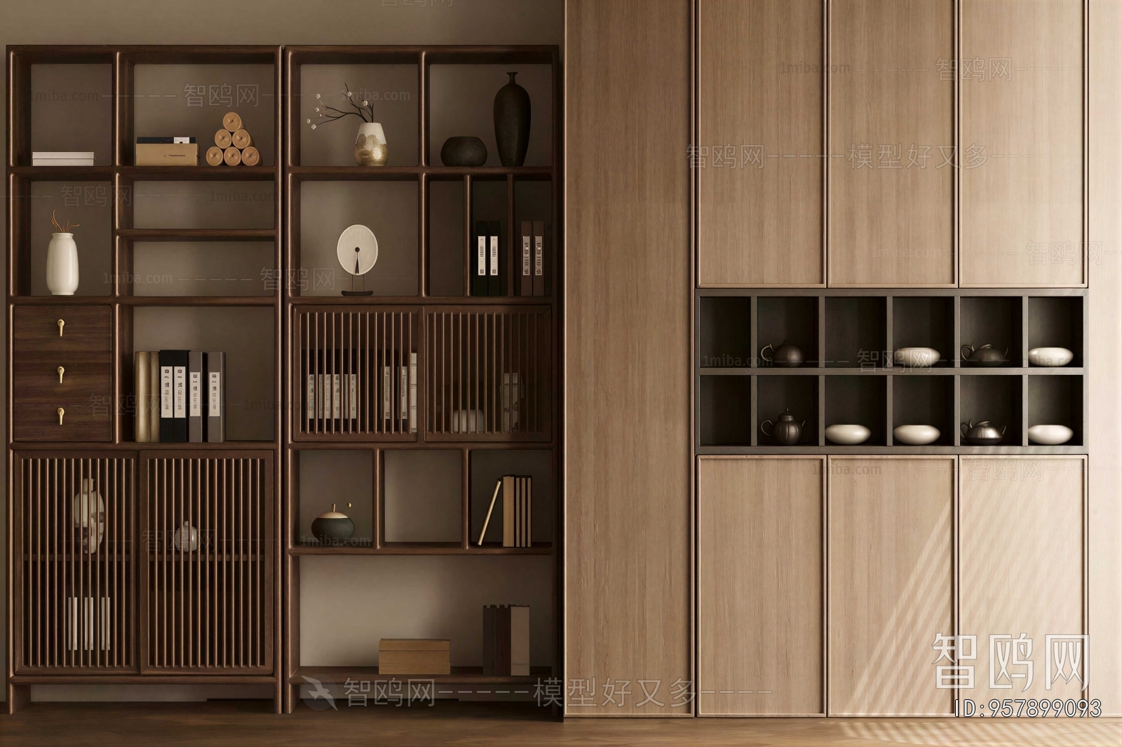 New Chinese Style Bookcase