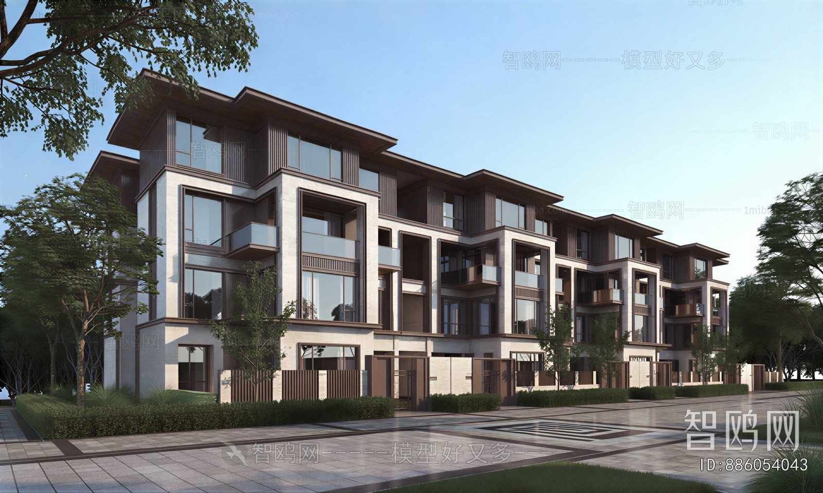 New Chinese Style Building Appearance