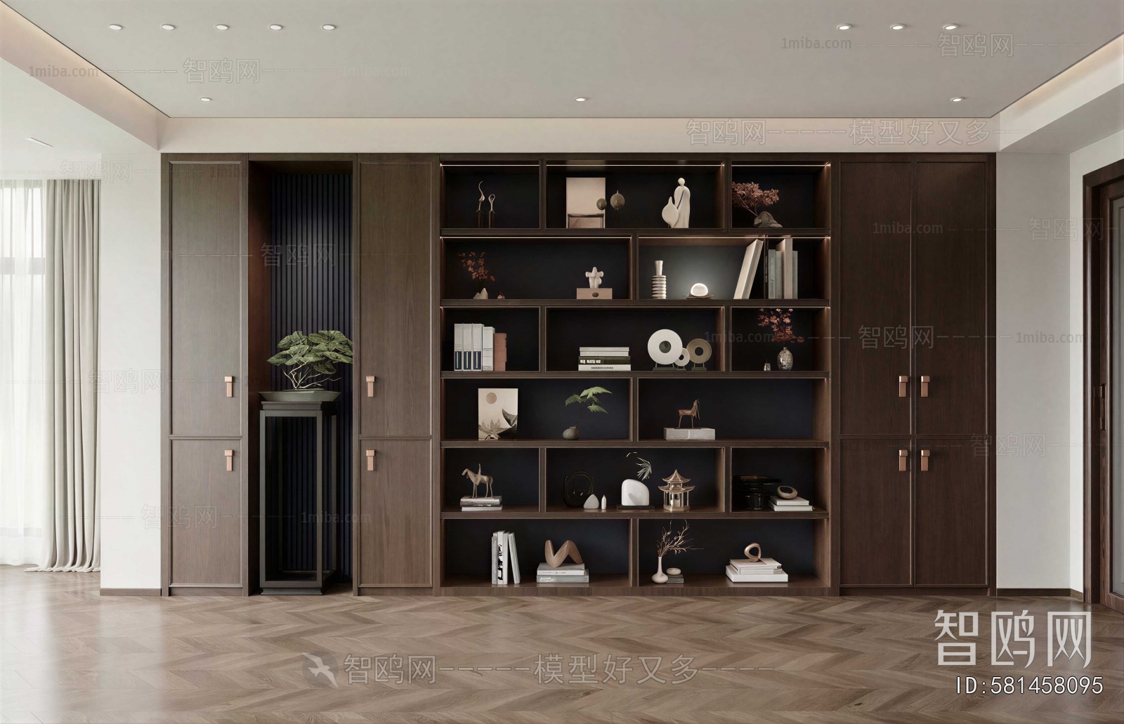 New Chinese Style Decorative Cabinet