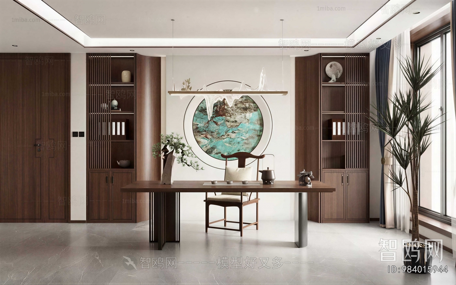 New Chinese Style Study Space
