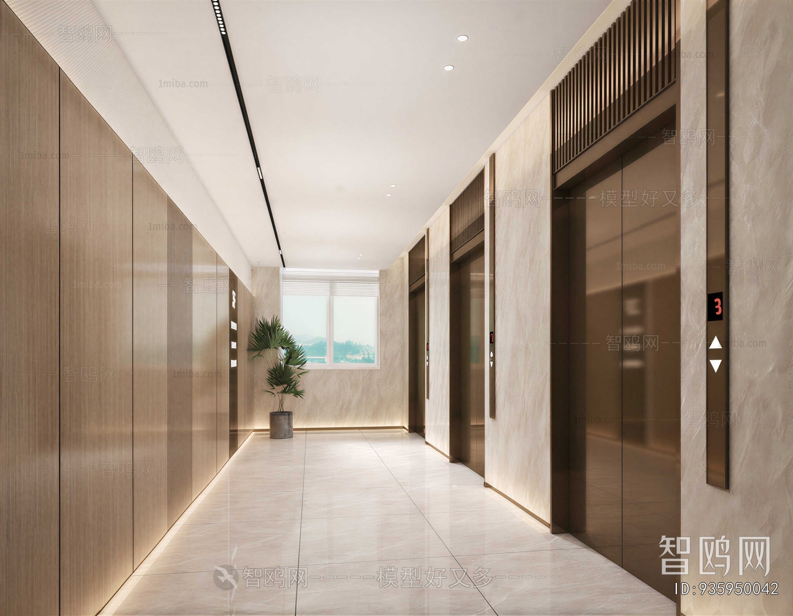 Modern Office Aisle