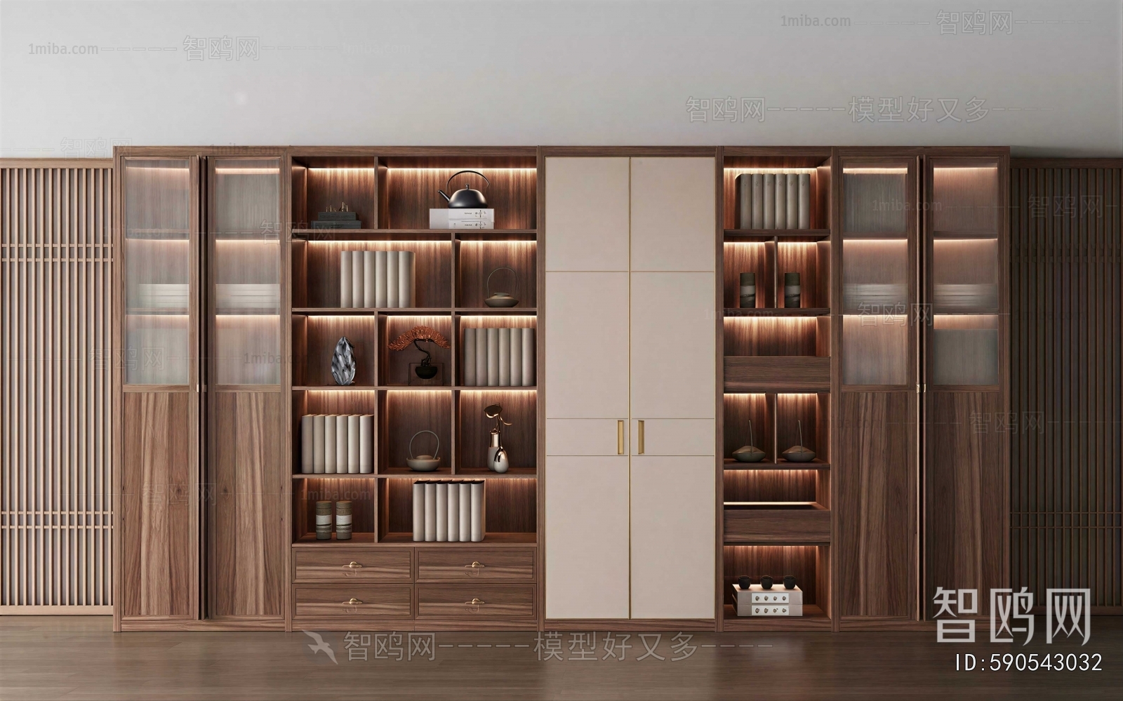 New Chinese Style Bookcase