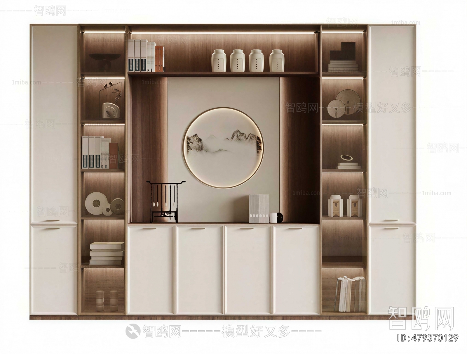 New Chinese Style Bookcase