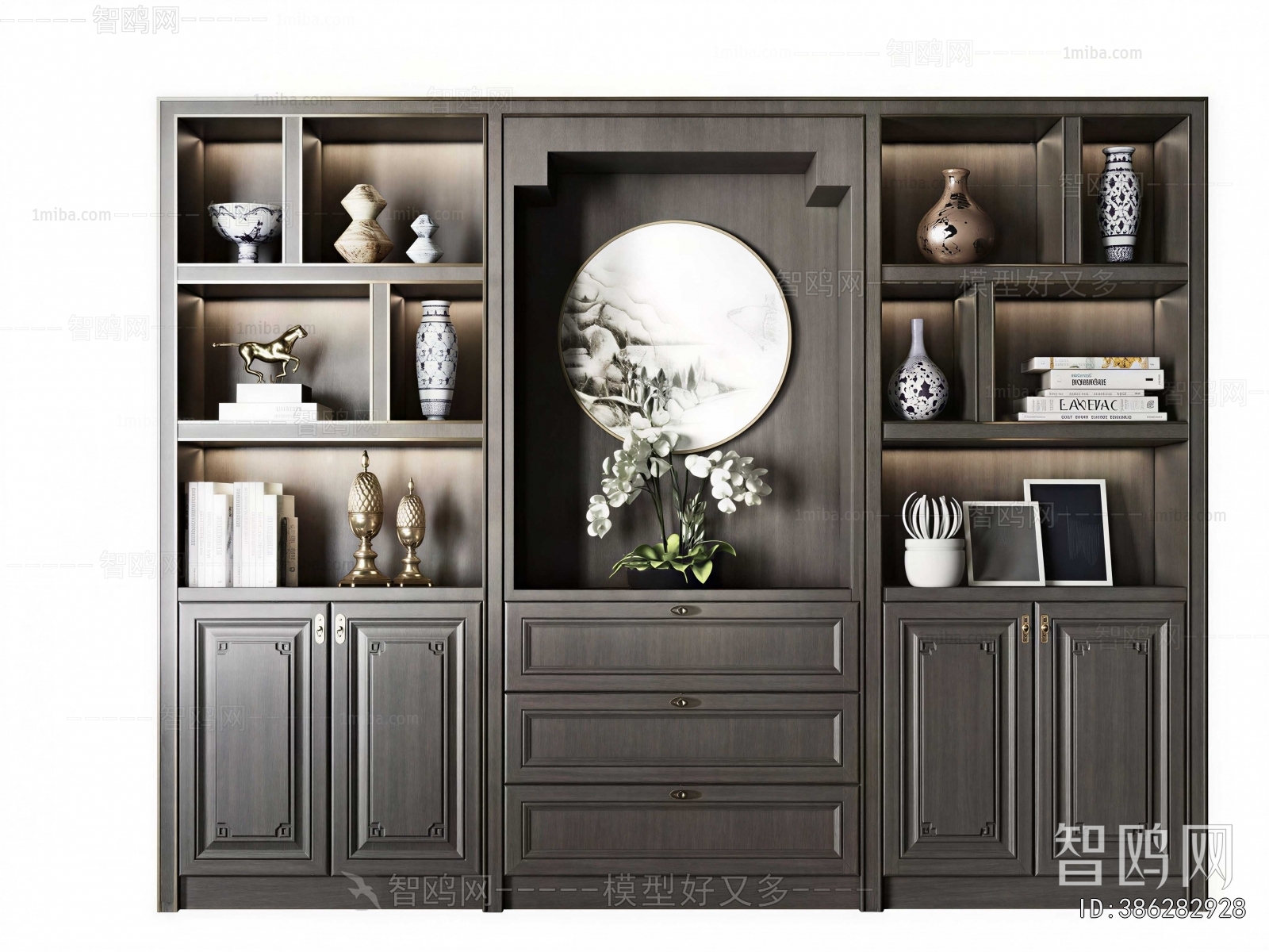 New Chinese Style Bookcase