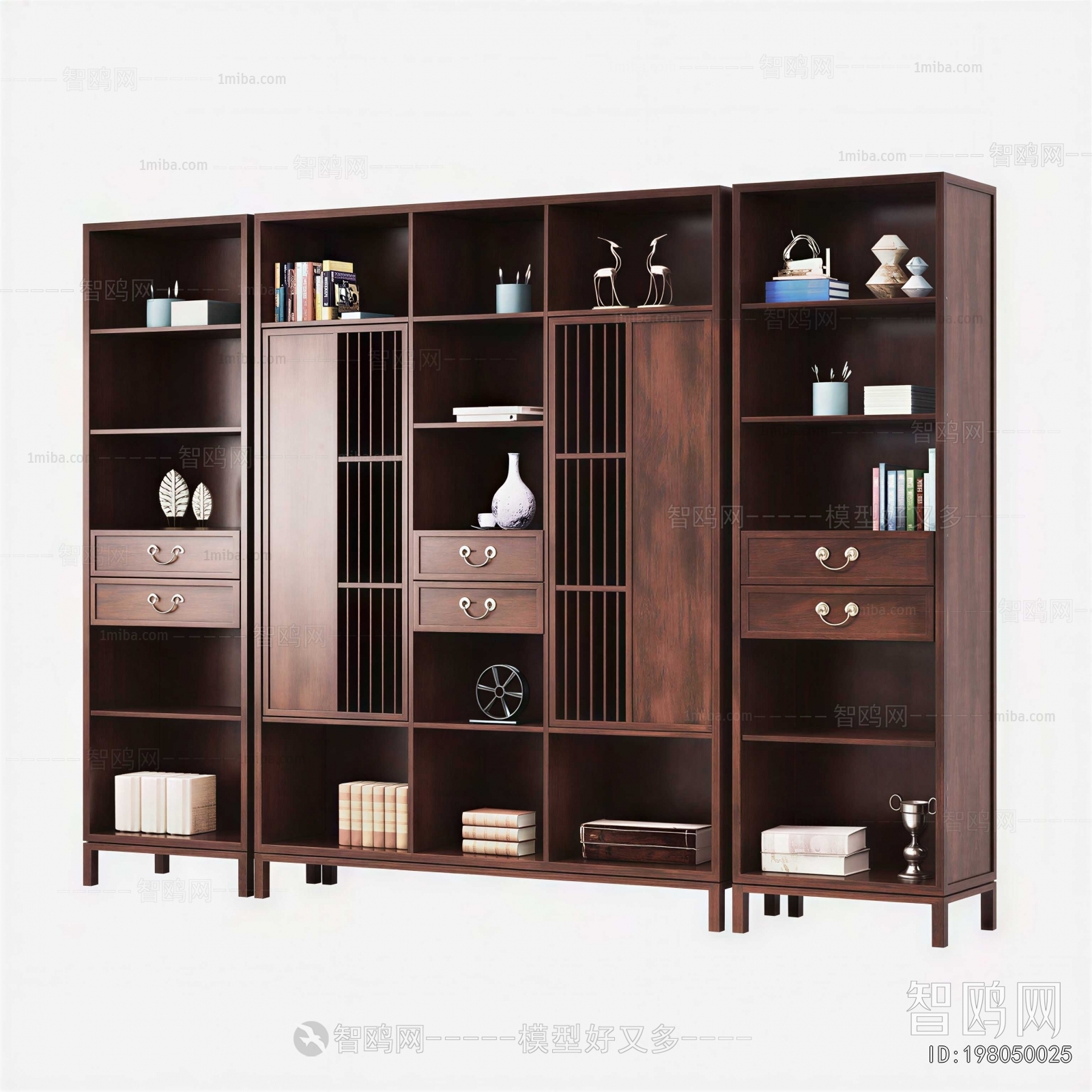 New Chinese Style Chinese Style Bookcase