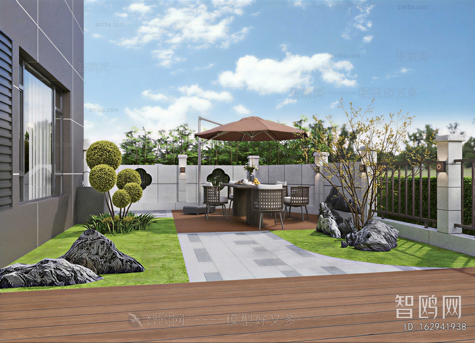 Modern Courtyard/landscape