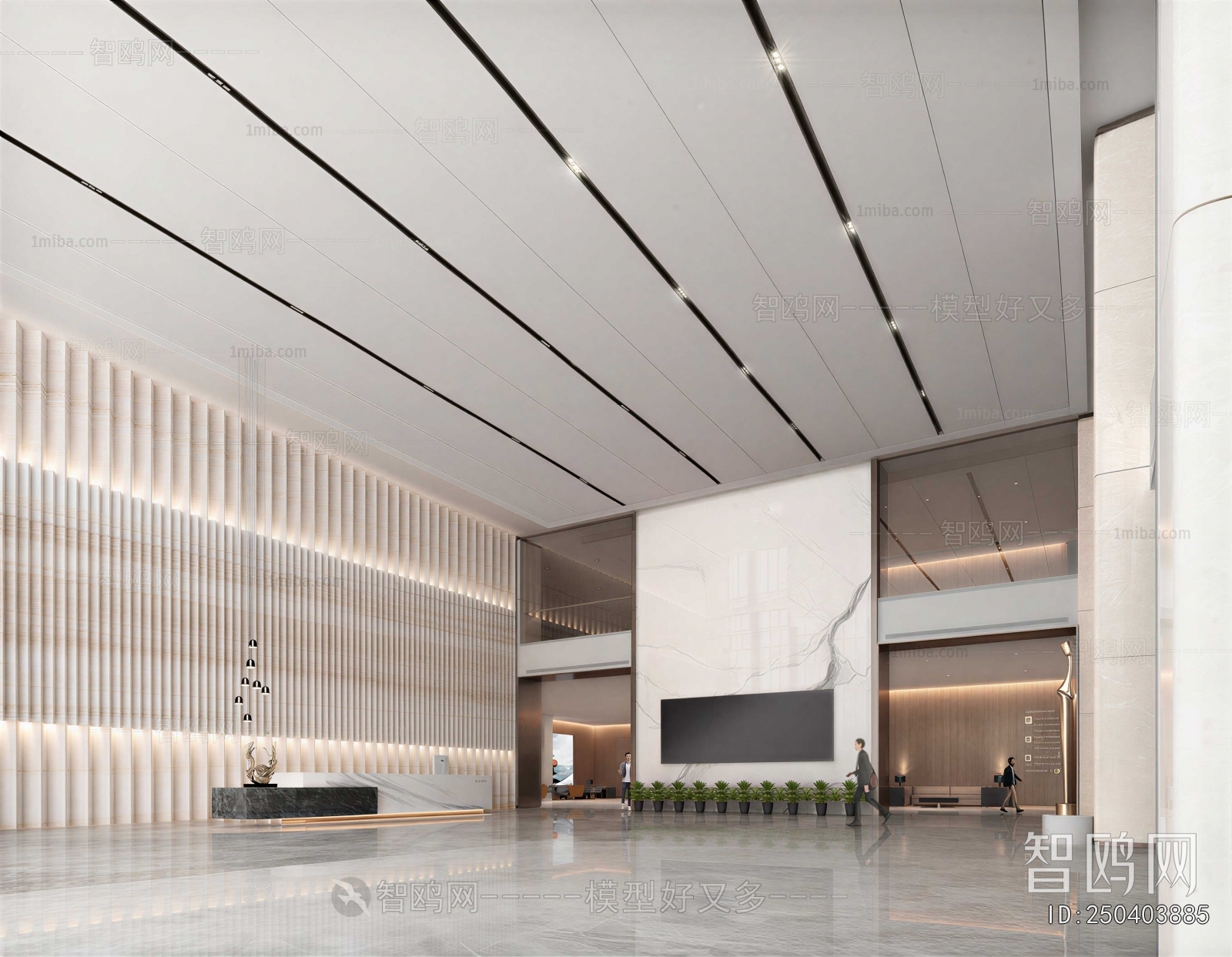 Modern Office Reception Desk