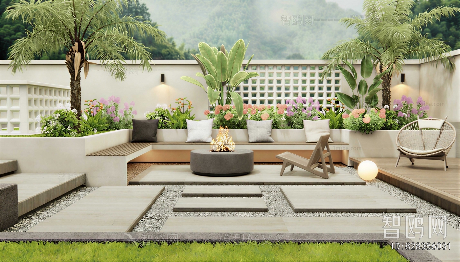 Modern Courtyard/landscape