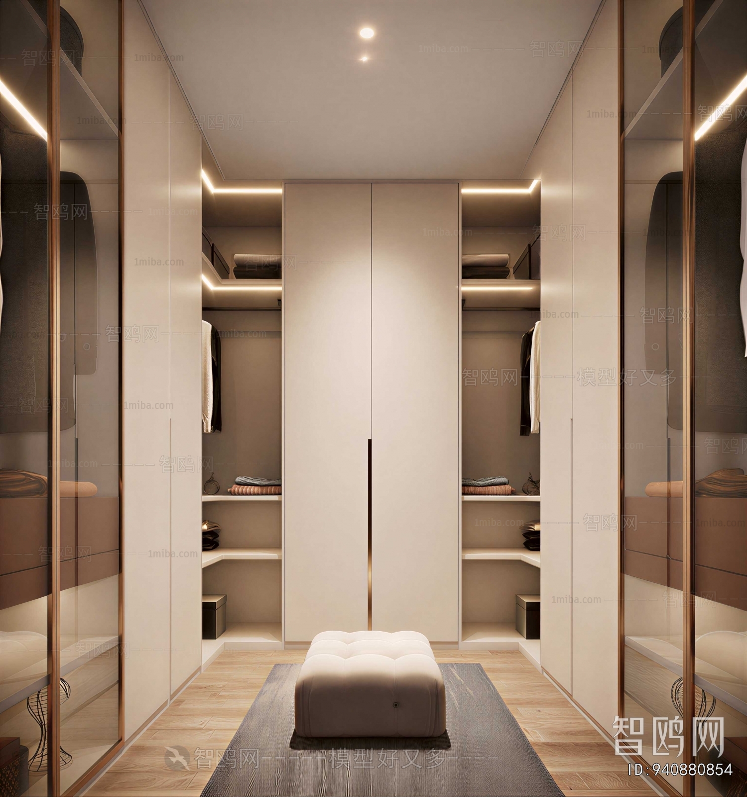 Modern Clothes Storage Area