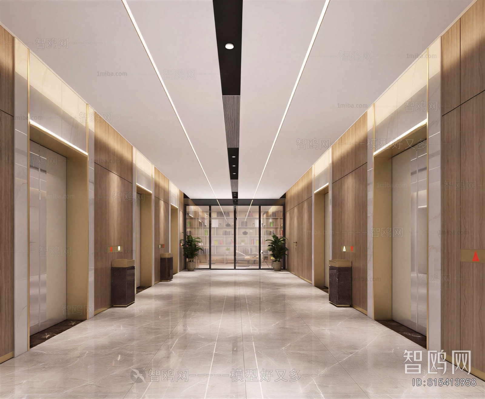 Modern Corridor/elevator Hall