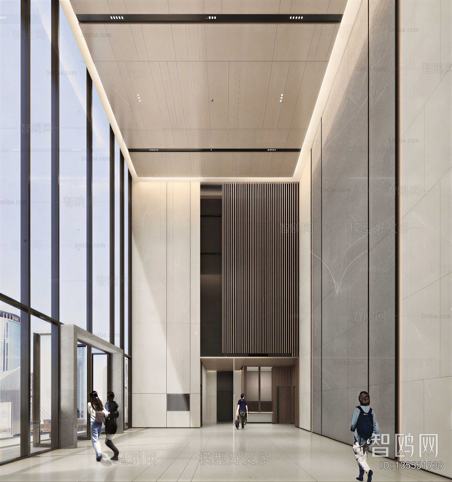 Modern Office Reception Desk