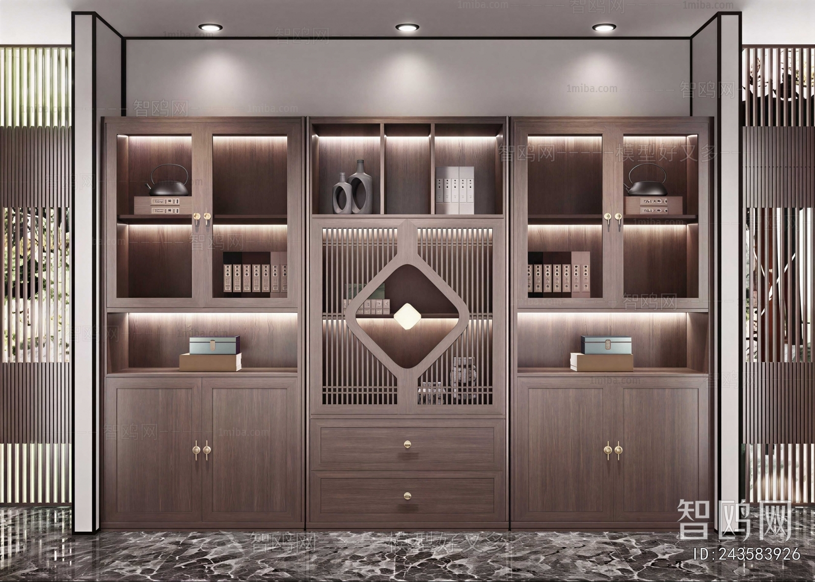 New Chinese Style Bookcase