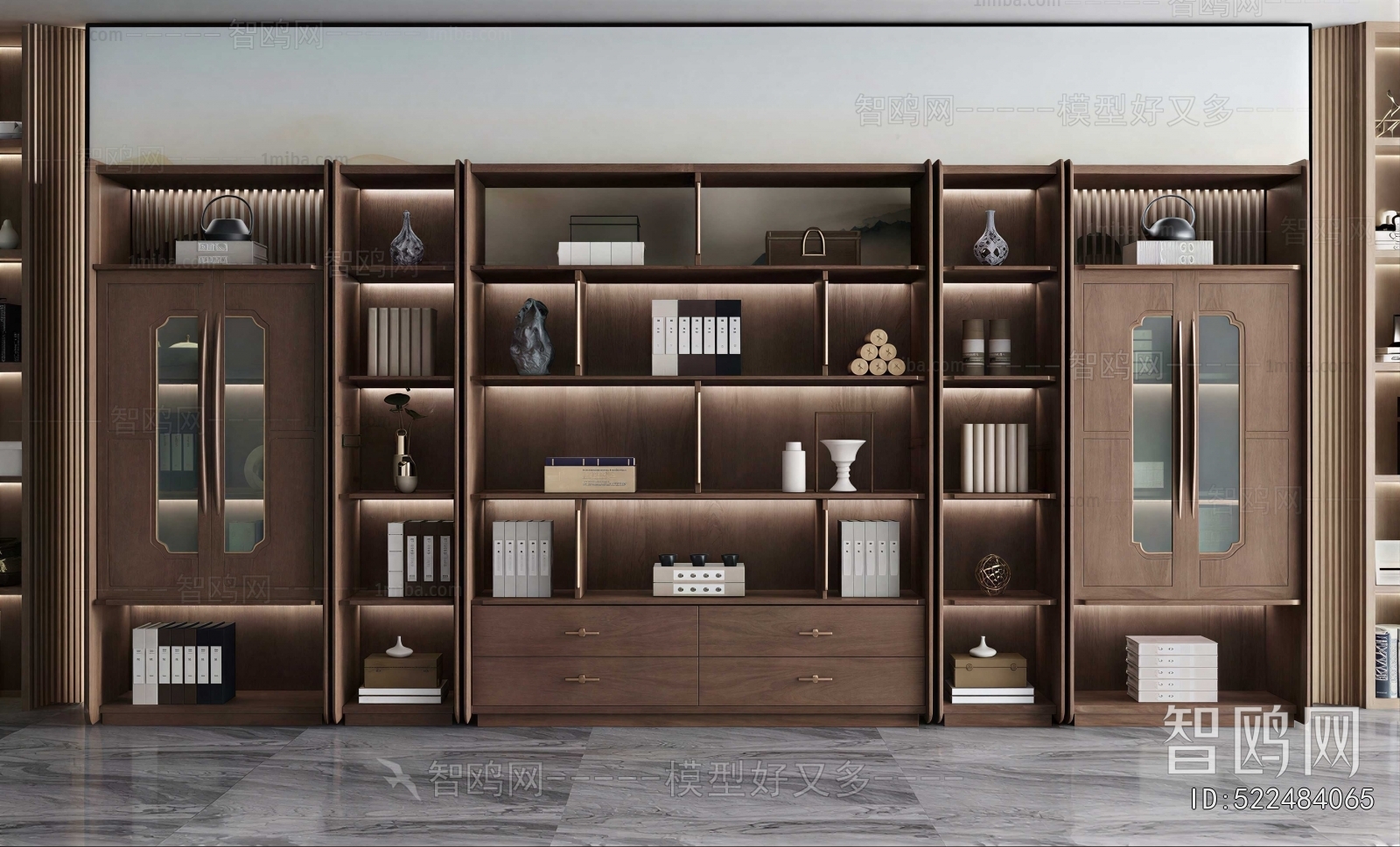 New Chinese Style Bookcase