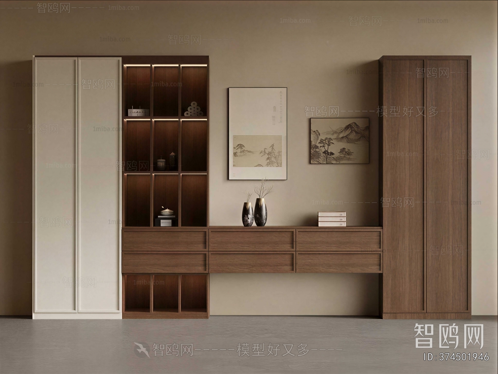 New Chinese Style Chinese Style Bookcase