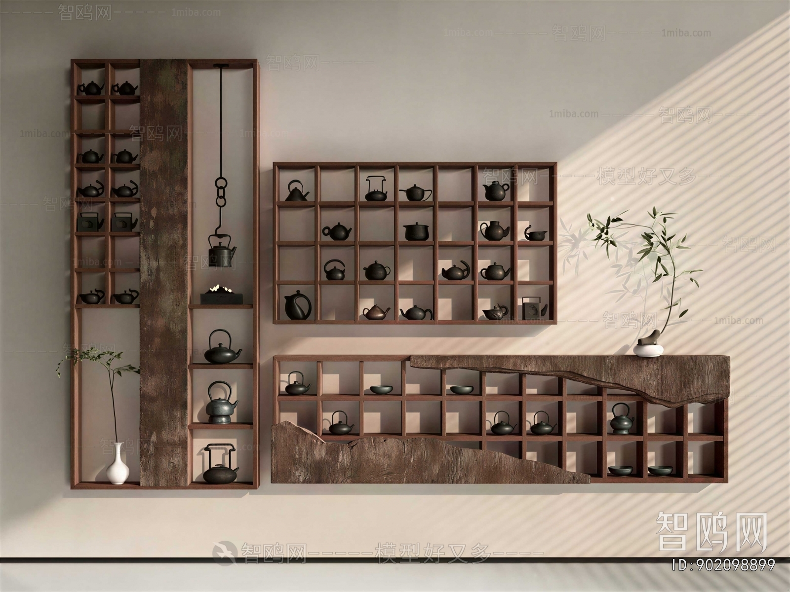 New Chinese Style Bookshelf