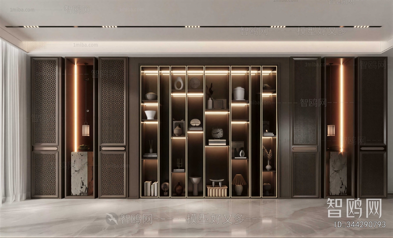 New Chinese Style Bookcase