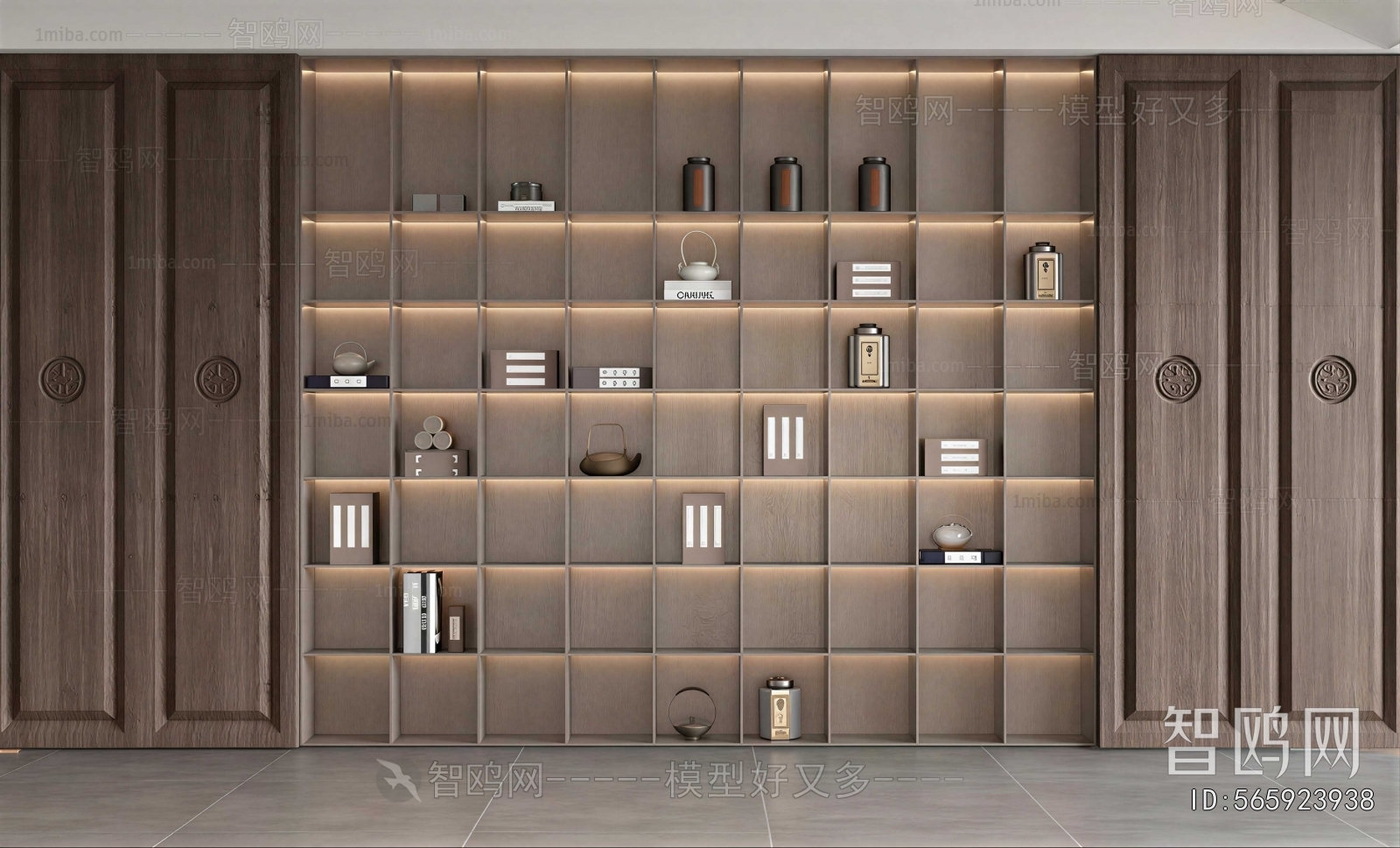New Chinese Style Bookcase